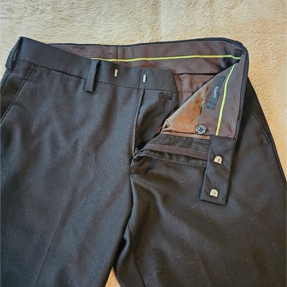 Louis Raphael Mens Black Dress Pants Slim Fit 30x30. Excellent Condition! - Picture 3 of 7